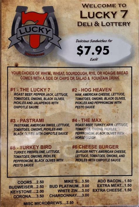 Lucky Seven Restaurant .